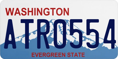 WA license plate ATR0554