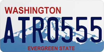 WA license plate ATR0555