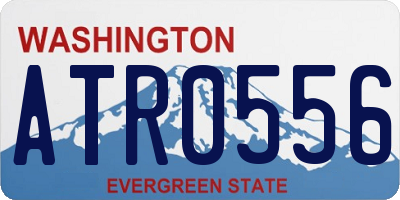 WA license plate ATR0556