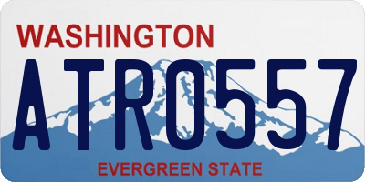 WA license plate ATR0557