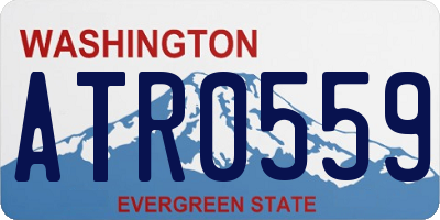 WA license plate ATR0559