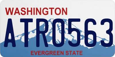 WA license plate ATR0563