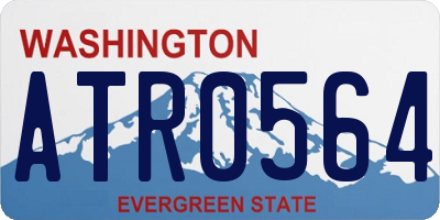 WA license plate ATR0564