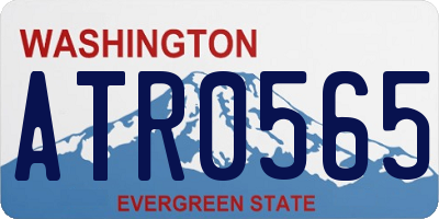 WA license plate ATR0565