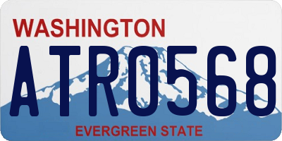 WA license plate ATR0568