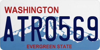 WA license plate ATR0569