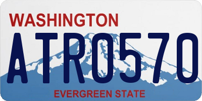 WA license plate ATR0570