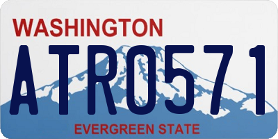 WA license plate ATR0571