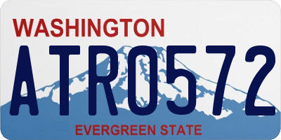 WA license plate ATR0572