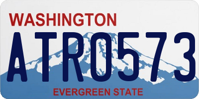 WA license plate ATR0573