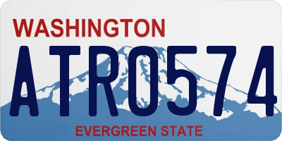 WA license plate ATR0574