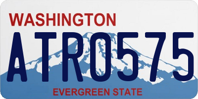 WA license plate ATR0575