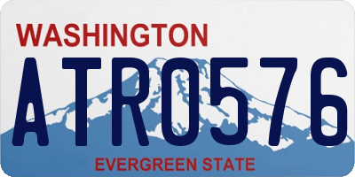 WA license plate ATR0576