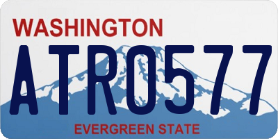 WA license plate ATR0577