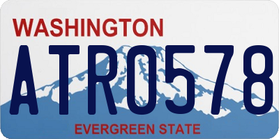 WA license plate ATR0578