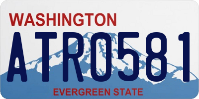 WA license plate ATR0581