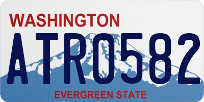WA license plate ATR0582