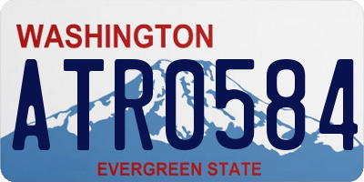 WA license plate ATR0584
