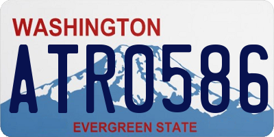 WA license plate ATR0586