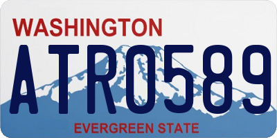 WA license plate ATR0589