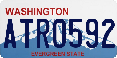 WA license plate ATR0592