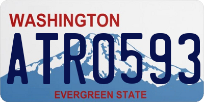 WA license plate ATR0593