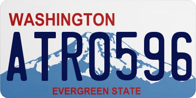 WA license plate ATR0596