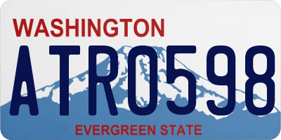 WA license plate ATR0598