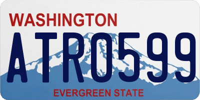WA license plate ATR0599
