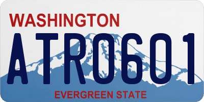 WA license plate ATR0601