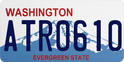WA license plate ATR0610