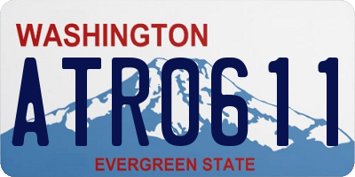 WA license plate ATR0611