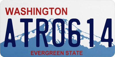 WA license plate ATR0614