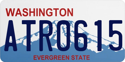 WA license plate ATR0615