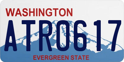 WA license plate ATR0617