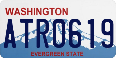 WA license plate ATR0619