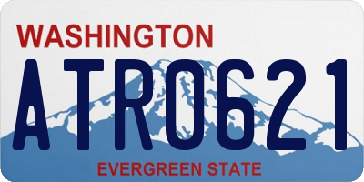 WA license plate ATR0621