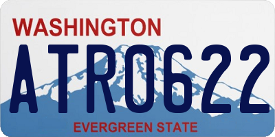 WA license plate ATR0622