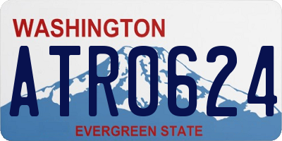 WA license plate ATR0624
