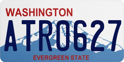 WA license plate ATR0627