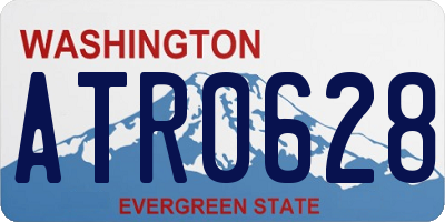 WA license plate ATR0628
