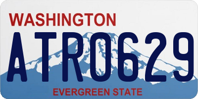 WA license plate ATR0629