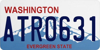 WA license plate ATR0631