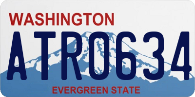 WA license plate ATR0634