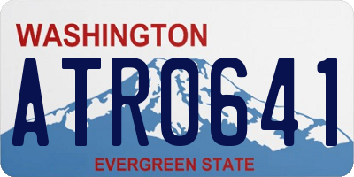 WA license plate ATR0641