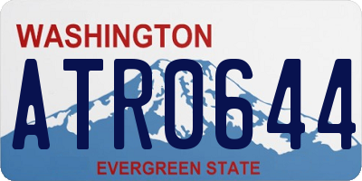 WA license plate ATR0644