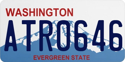 WA license plate ATR0646