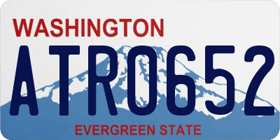 WA license plate ATR0652