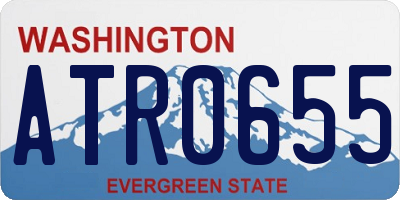 WA license plate ATR0655