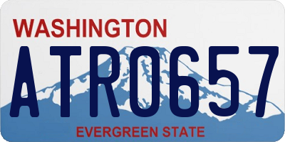WA license plate ATR0657